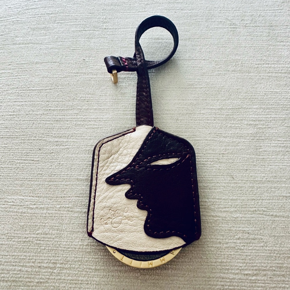 Hammitt Leather Hangtag Keychain